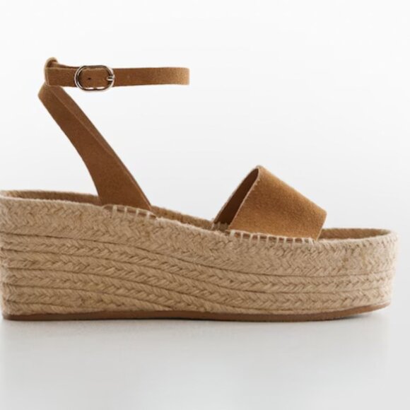 Mango Platform leather sandals - Picture 2 of 5